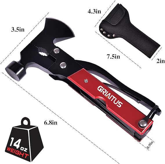 18 in 1 Axe Hammer Camping Multitool