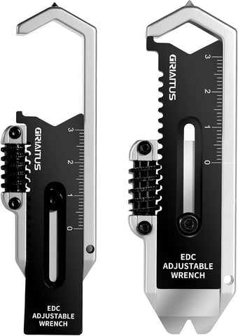 Compact EDC Multitool: Adjustable Wrench, Pry Bar & Caliper