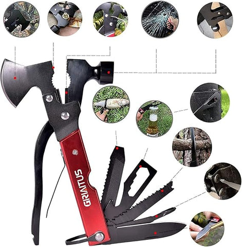 18 in 1 Axe Hammer Camping Multitool