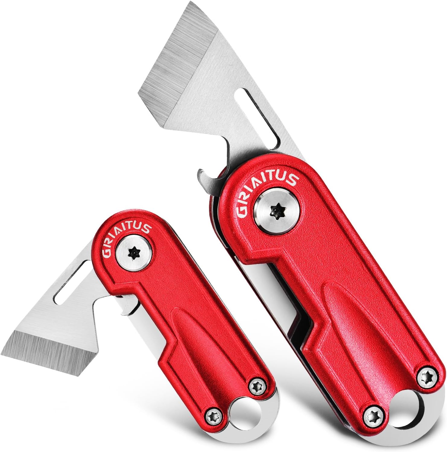 EDC Folding Pocket Knife, Bottle Opener & Mini Pry Bar Multitool