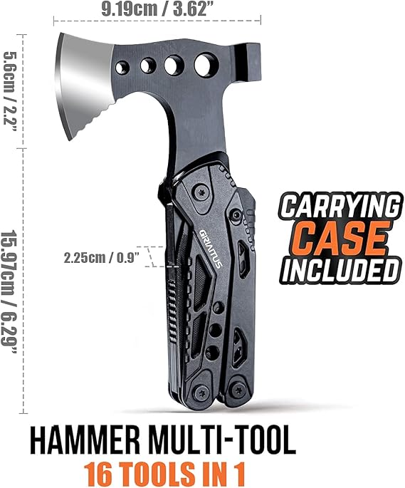 18 in 1 Axe Hammer Camping Multitool